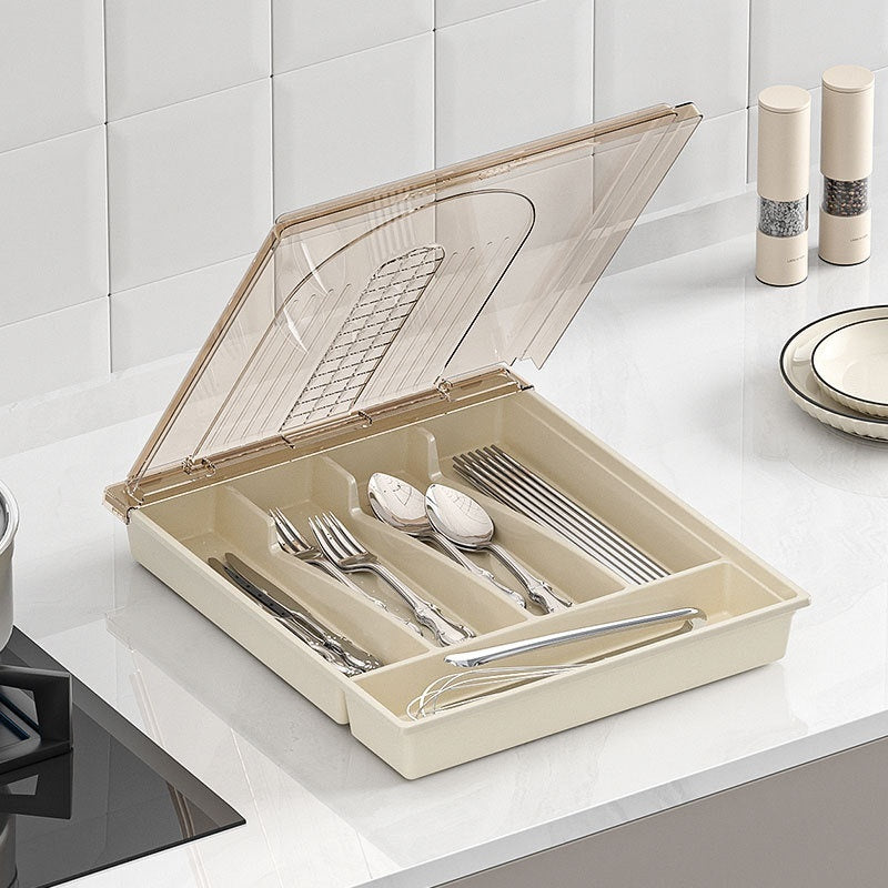 Cutlery Storage Box Dustproof With Cover